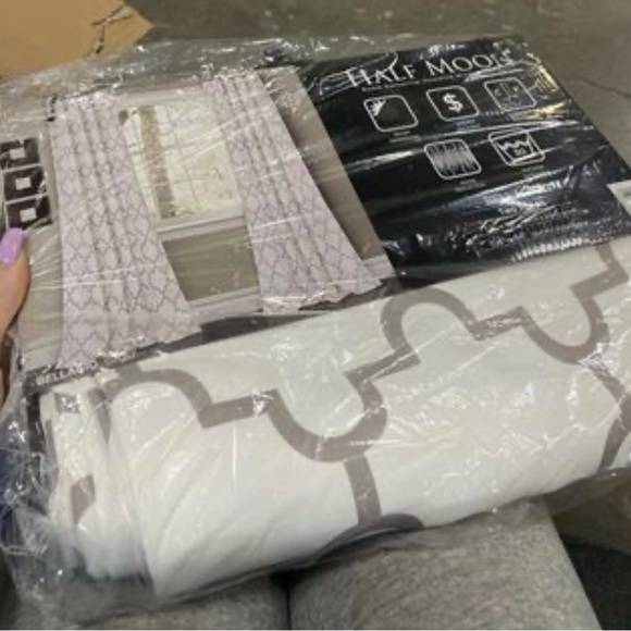 The Curated Nomad Bernardino Room Darkening Curtain Panel Pair 52x84 - Gray - Picture 5 of 5